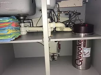 Sometimes it can take a long time to get hot water to the kitchen sink